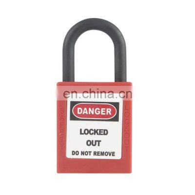 38mm Nylon Shackle Security Padlock With Master Keys Safety Padlock photo-3