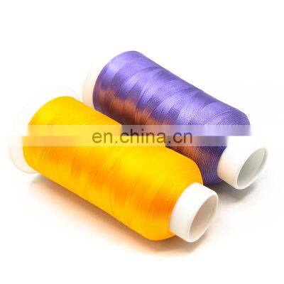 Trilobal Polyester Embroidery Thread 120D 4000  Yard Hilo Para Bordado