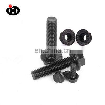 Grade 8.8 Black Oxide Hex Flange Tap Bolts Specification Hexagon Flange Bolt