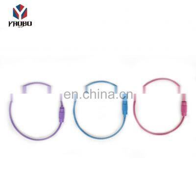 Keychain Lock Screw Cable Rings Stainless Steel Paint Wire Cable Loop Rings For Hanging Tag Keyrings photo-3
