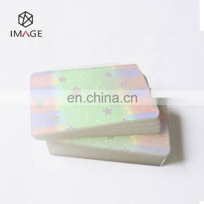 Plastic PET Holographic Lamination Card Pouch