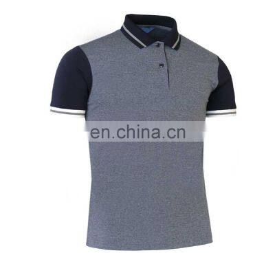 Two Tone Short Sleeve Polo Shirt Men\