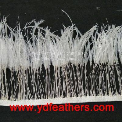 Burnt Ostrich Feather Fringe/Trim Sew On Ribbon From China