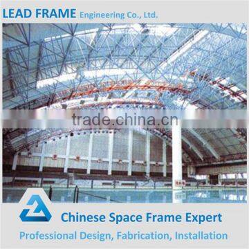 Galvanized steel space truss swimming pool roof structure