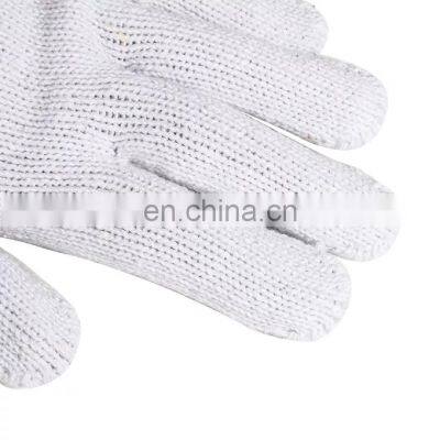 Xiantao Wholesale Reusable Safety Work Glove Labor Protective Hand Guantes White Cotton Knitted Gloves photo-4