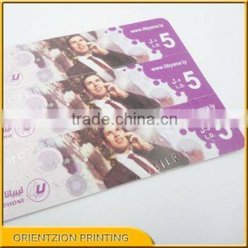 Quality Mobile Scratch Card, China Printing Factory, High Technology Printing