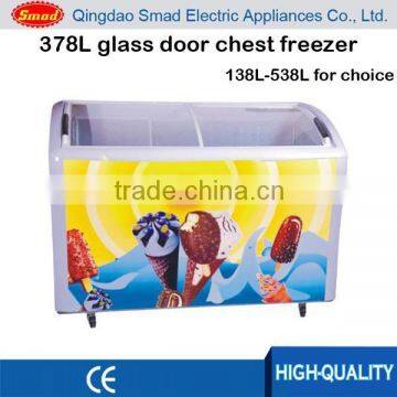 378L ice cream deep freezer, freezer for ice cream, ice cream refrigerator freezer