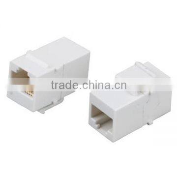 Cat.5e Unshielded or Cat.6 Inline Coupler Keystone Jack