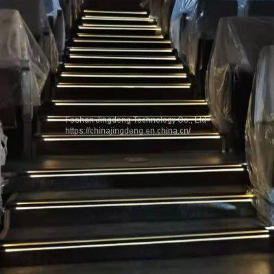 China manufacturers wholesale Lecture Hall Steps Double Warm White Line Stair Lights Aluminum LED Lights