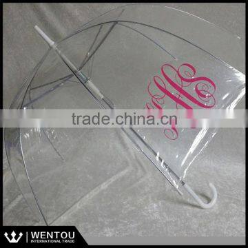 Wholesale Monogrammed Personalized Clear Dome Umbrella