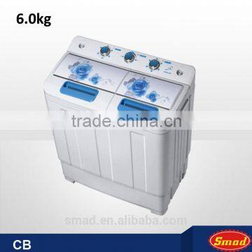 6.0kg semi-automatic washing machine for clothes /decorated washers