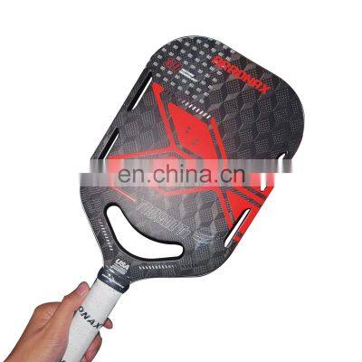 Arronax 3D 3K 18K Carbon Fiber Thermoformed Pickleball Paddle with Custom Size Polypropylene Honeycomb Core USAPA Approved