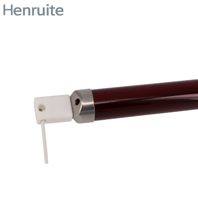 Ruby Jacketed Infrared Short Wave Quartz Tube Lamp Infrared Heater Lamp for Painting Curing photo-3