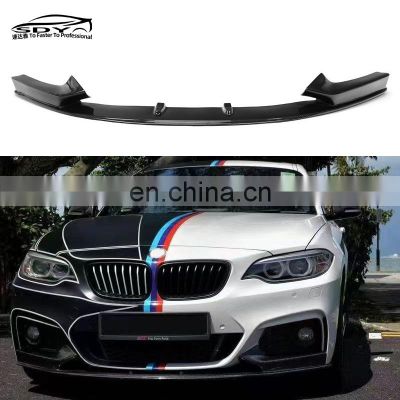 F22 F23 M Sport MP Style Carbon Fiber Front Lip Front Bumper Lip Splitter For BMW 2 series F22