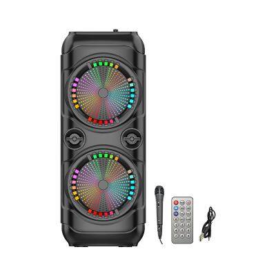 ZQS8229 wholesale subwoofer 30W power dual 8 inch speaker wireless bass sound party speaker