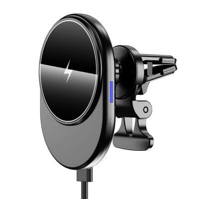 Seller 2023 Magnet phone car mount wireless charger cell phone large magnetic car holder