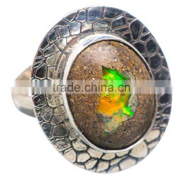 RARE ETHIOPIAN OPAL 925 STERLING SILVER RING ,925 STERLING SILVER JEWELRY WHOLE SALE,JEWELRY EXPORTER