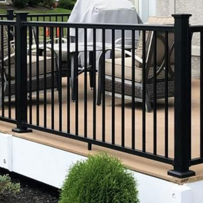 Easy-to-Install Modern Railing: Durable Aluminum Frame With Carbon Steel Panels for Villa Balconies photo-3