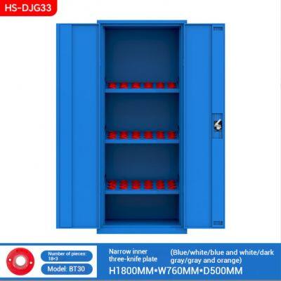 Heavy Duty Tool Storage Cabinet With Adjustable Inner Plates 3 Shelves Lockable Design H1800×W760×D500mm for Industrial Use photo-2
