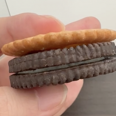 Quality Baked filling sandwich Biscuit with Chocolate, Milk, Strawberry and Peanut Flavour
