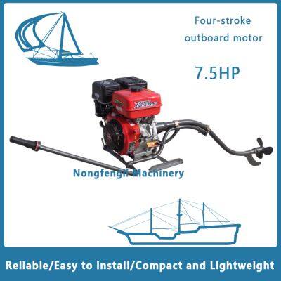 Бензиновый внебортовой двигатель для малого рыболовного лодки - система длиннохвостового привода