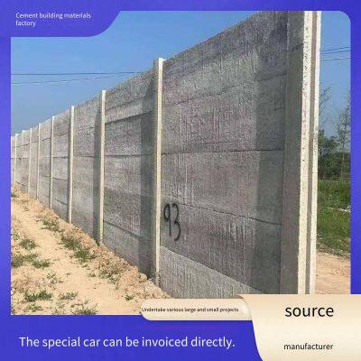 Prefabricated Precast Concrete Fence Panels, Customized Cement, Suitable for Farm Fences, Construction Site Enclosures, and Isolation Protective Walls