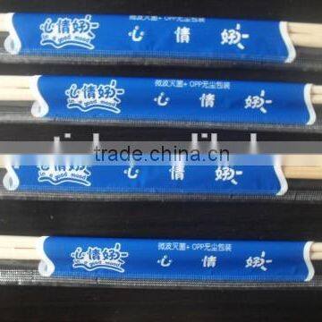 hot sell disposable bamboo chopstick with plastics covered, genroku chopsticks