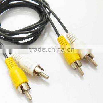 2 x RCA Phono Male Plugs Cable