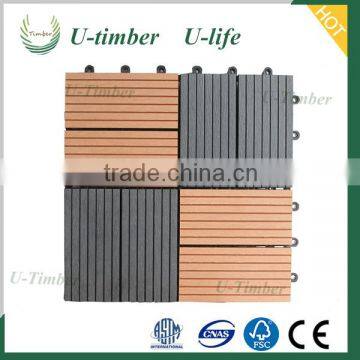 DIY Tile Interlock Terrace WPC Composite Decking Tile