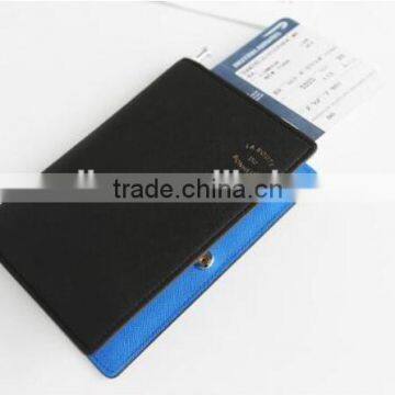 PU Leather Rfid Blocking Passport Holder With Pen Quality Choice photo-3