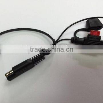 SAE 2 Pin + Alligetor 15A Clamp With 7.5A Molding Fuse Cable Adapter Cable Assembly photo-6
