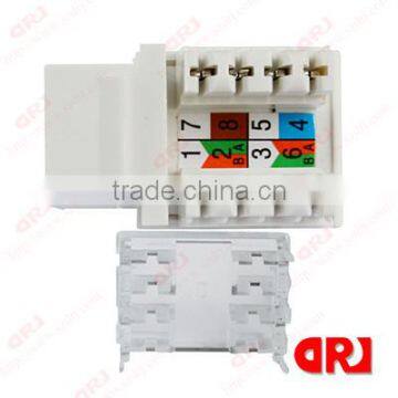 RJ45 CAT6 90 Degree UTP 8 pin female jack