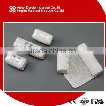 Pure Cotton Elastic Crepe Bandage with CE ISO FDA