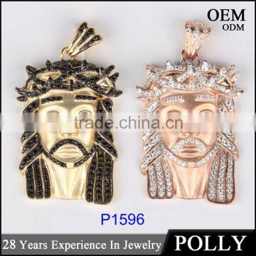 Guangzhou jewelry manufacturer custom fashion 925 sterling silver AAA CZ various hip hop pendant jewelry