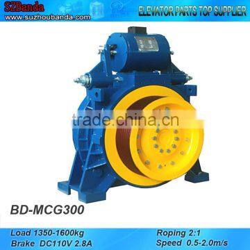 Elevator Gearless Traction Machine MCG300, Lift Motor