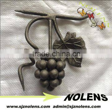 Cast Steel Grapes & Leaf for outdoor railing