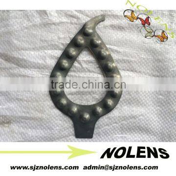 Ornamental Iron Stamped Flowers/Wrought Iron Spearpoint