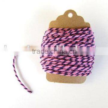 Baker's Twine -Pink & Purple Cotton Baker's Twine 10 Meters 12 ply