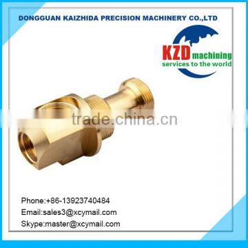 CNC Machined Internal Thread Hollow Brass Pin, Brass Shaft