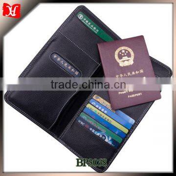 100% genuine leather travel document wallet