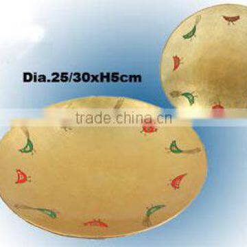 Beautiful Decoration Lacquered Round Plates TK Vietnam