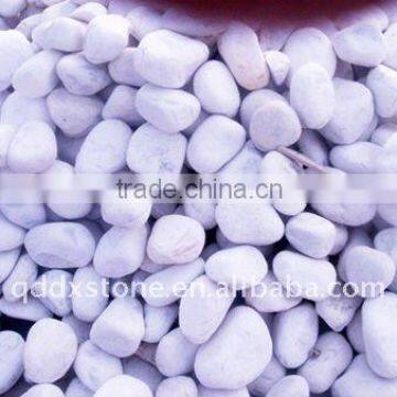 Natural White Pebble Stone,crushed white stone