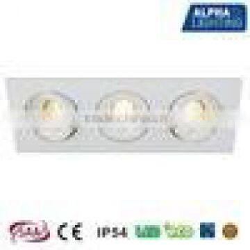 3*8W IP54 rotatable rectangular dimmable led ceiling light, rotatable led downlight,cob ceiling light