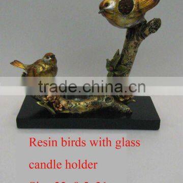 Promotional resin birds home decoration