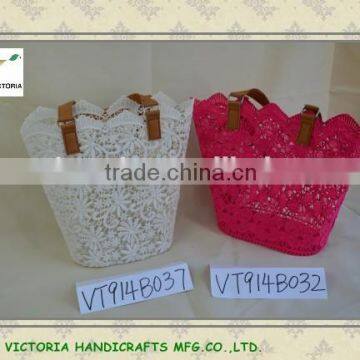 Lace Beach Bags with Satin Lining