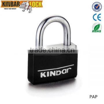 Rhombic plastic covered Aluminum padlock pad lock