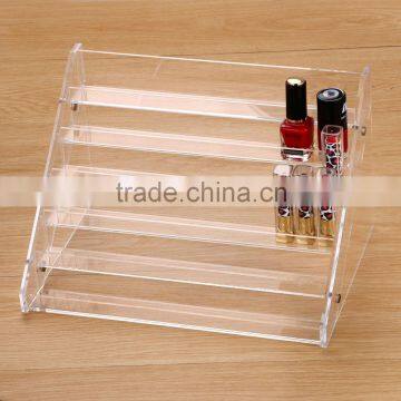 Clear Acrylic 6-tier Cosmetic Display Stand Rack Makeup Holder