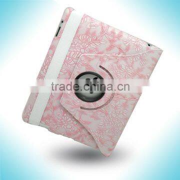 Newest Rotary Leather case, Folio PU Leather case, Universal folio cover leather case