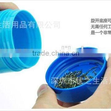 High Grade Plastic Bottle Water OEM 550ml Travel Plastic Tea Infuser photo-2