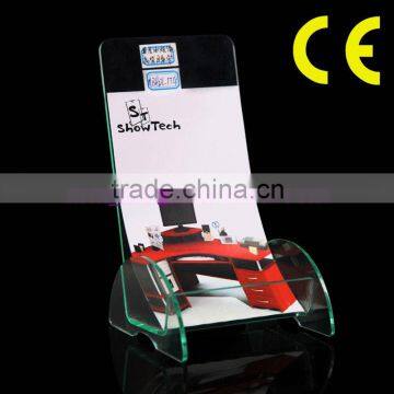 Promotional acrylic menu holder, document shelf